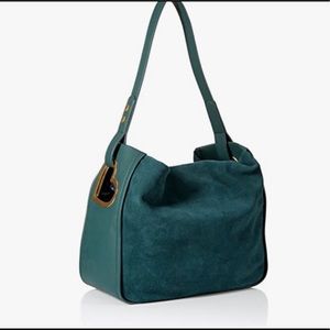 NWOT Dear Drew by Drew Barrymore Good Hearted Suede & Vegan Leather Bag